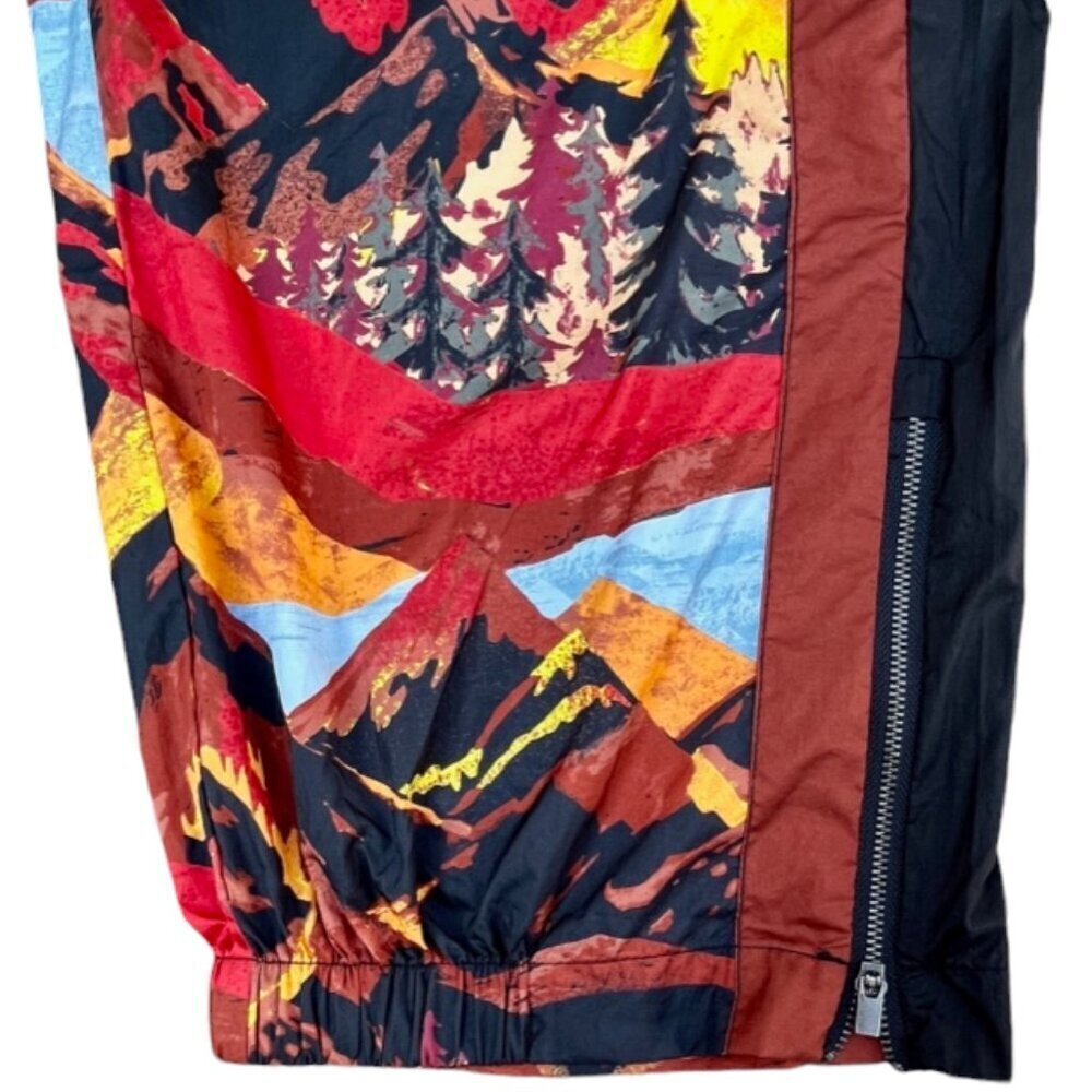 SOLD Free People Movement Printed End Zone Track Pants Ski Nic Route Mocha Small - Picture 4 of 13